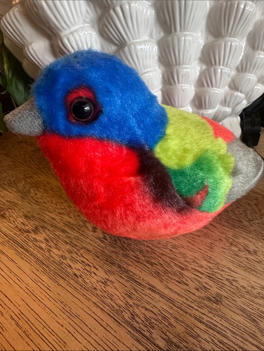 Wild Republic Audubon Painted Bunting plush bird society collectible chirping